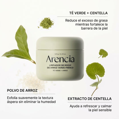 Arencia Fresh Green Rice Mochi Cleanser 120 g