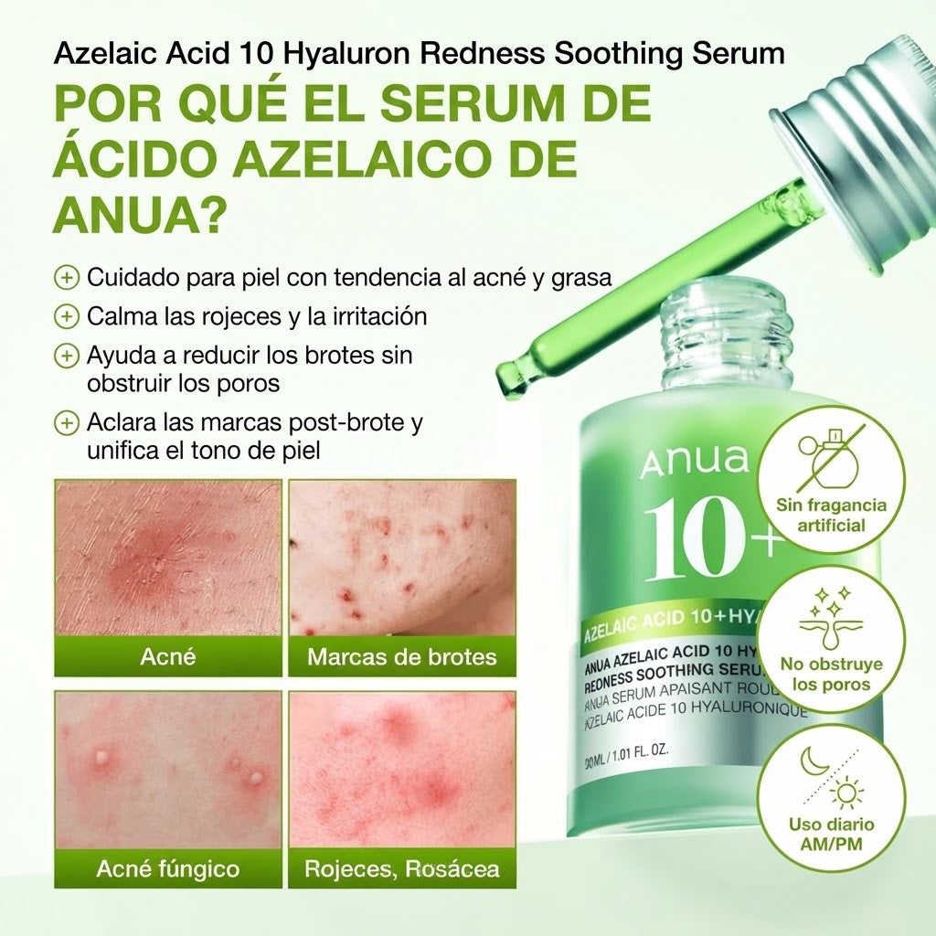 Anua Azelaic Acid 10 + Hyaluron Redness Soothing Serum 30 ml