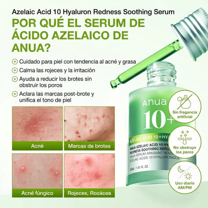 Anua Azelaic Acid 10 + Hyaluron Redness Soothing Serum 30 ml