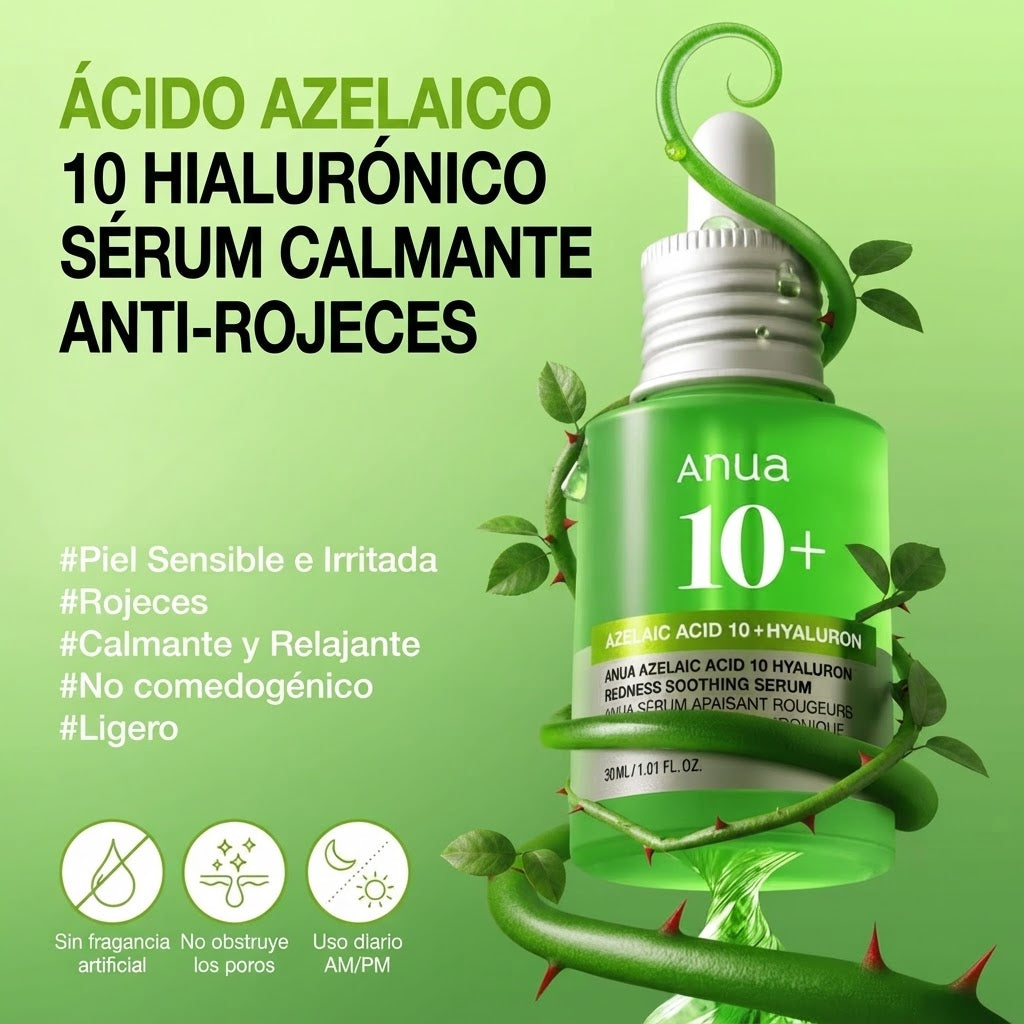 Anua Azelaic Acid 10 + Hyaluron Redness Soothing Serum 30 ml